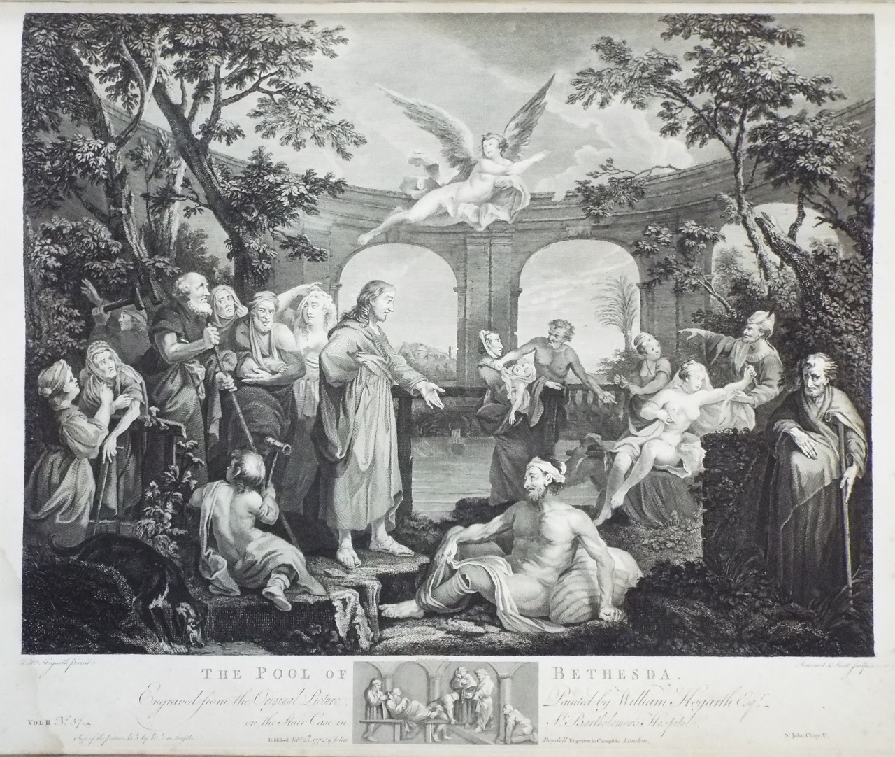 Print - The Pool of Bethesda - Hogarth